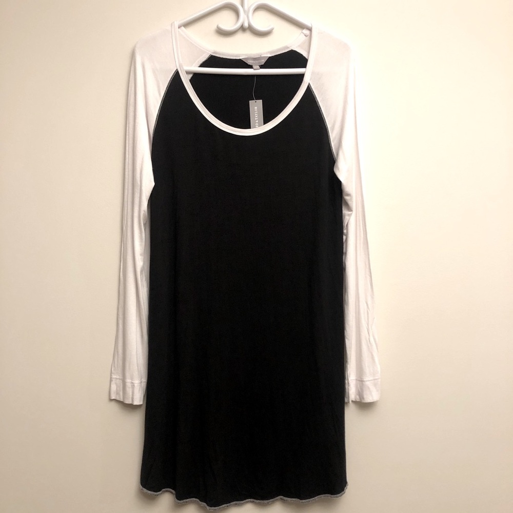 NWT Lord and Taylor Black and White Loungewear, Size M